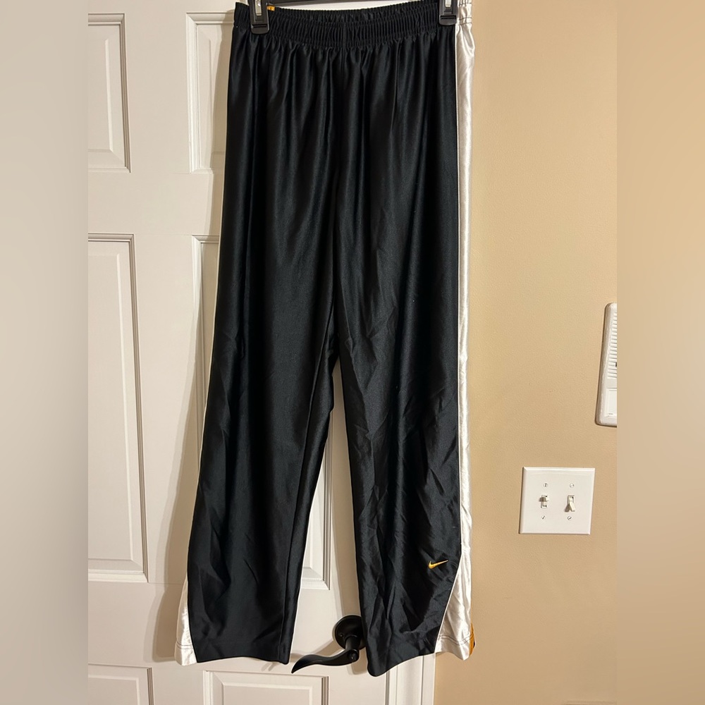 Nike Black & White Sweatpants with Gold Swoosh